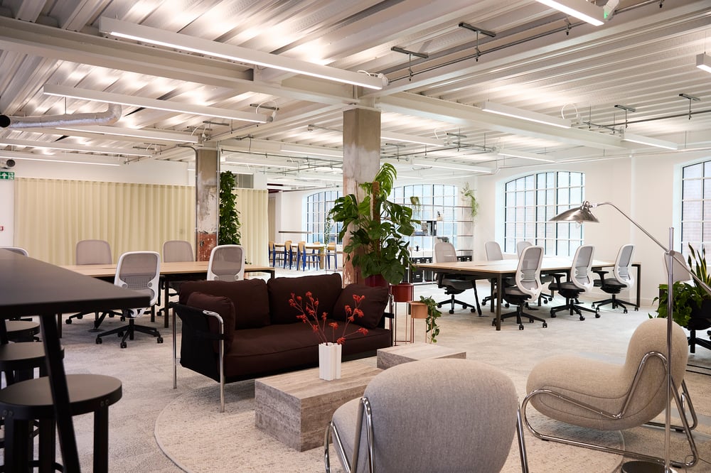 Open plan with breakout space