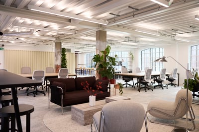 Open plan with breakout space