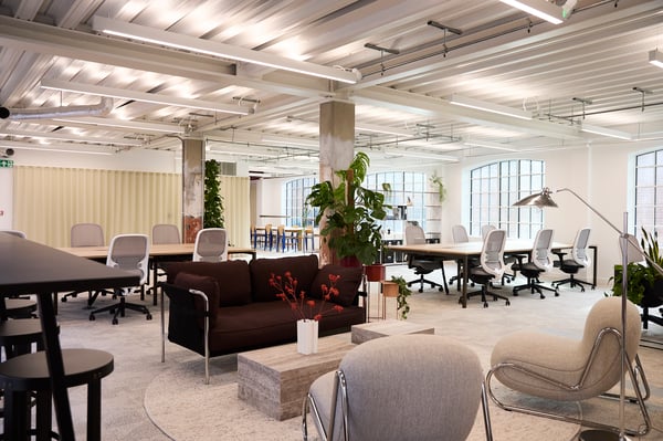 Open plan with breakout space