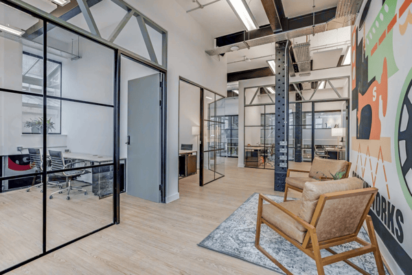 High ceilings, exposed beams and heritage touches.